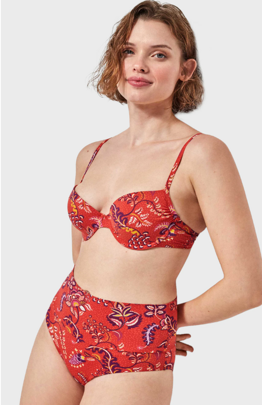 Bikini a balconcino con ferretto con slip risvoltabile Gisela