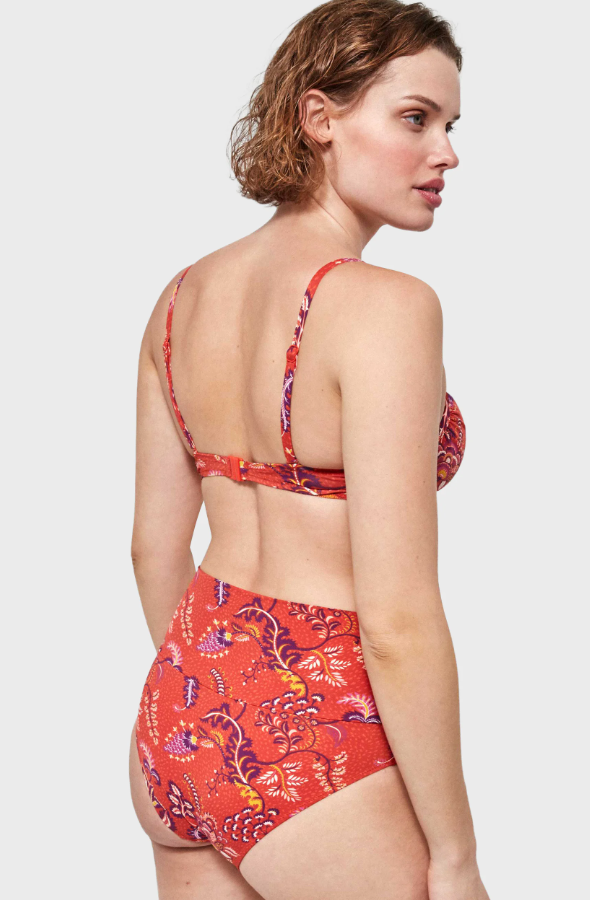Bikini a balconcino con ferretto con slip risvoltabile Gisela