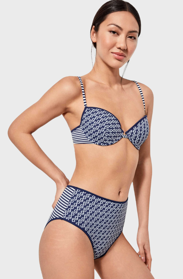 Bikini preformato con ferretto slip a vita alta Gisela