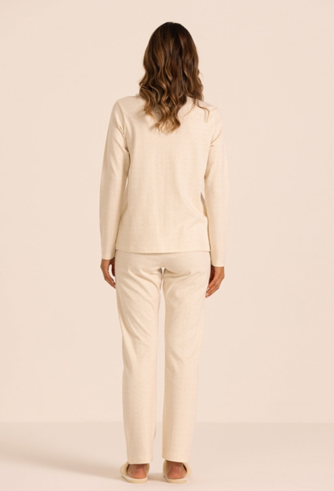 Pigiama in caldo cotone aperto con collo MaryPlaid