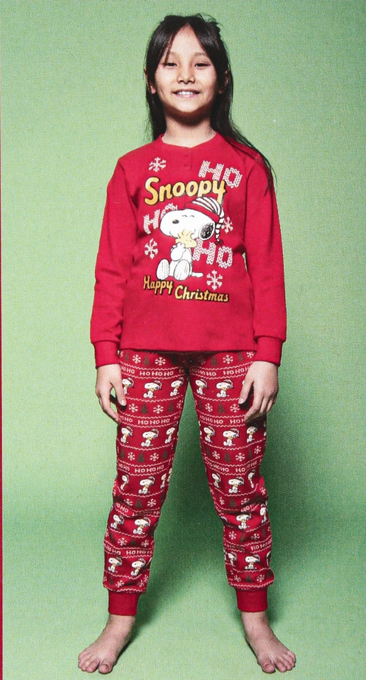 Pigiama Snoopy BAMBINA Natalizio