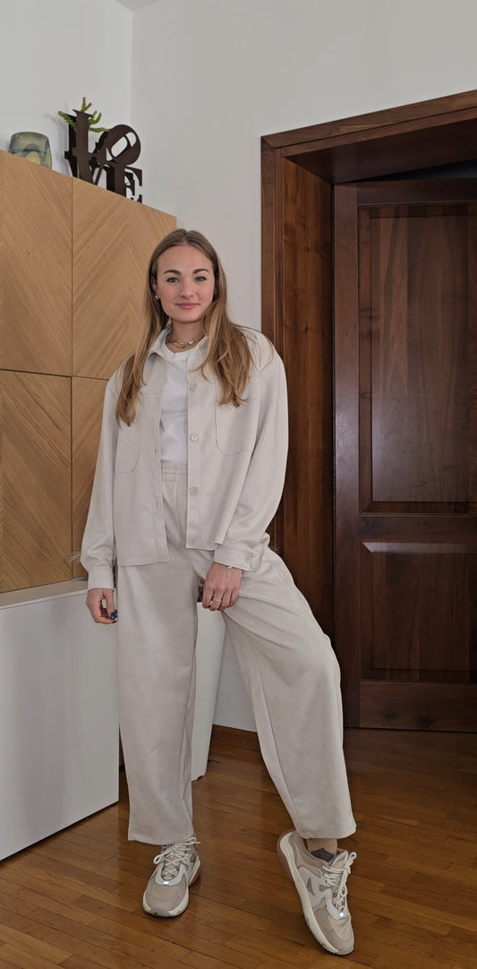 Camicia scamosciata