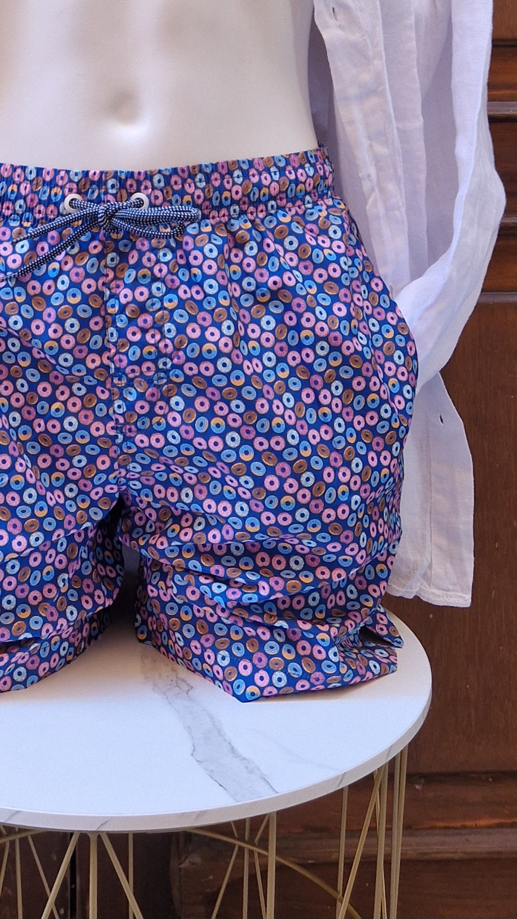 Boxer Mare Uomo N&S base bluette con donats