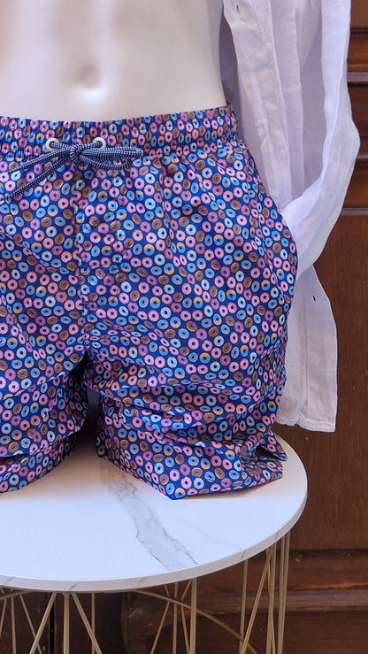 Boxer Mare Uomo N&S base bluette con donats