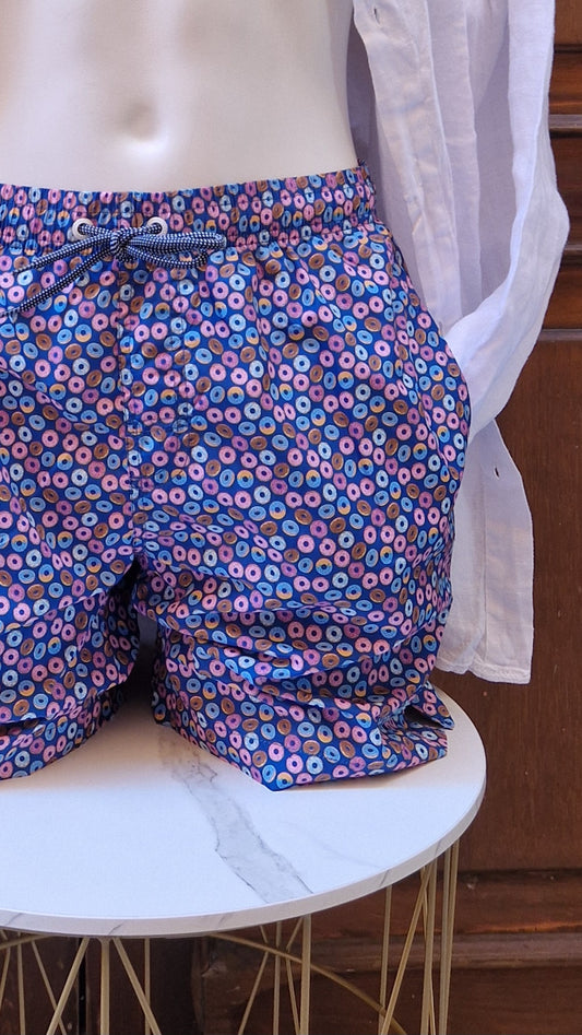 Boxer Mare Uomo N&S base bluette con donats