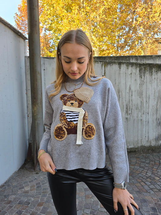 Maglioncino in viscosa orsetto