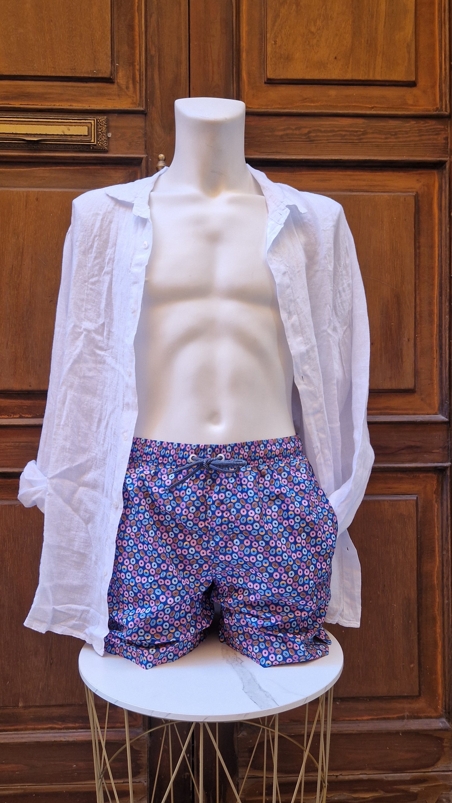 Boxer Mare Uomo N&S base bluette con donats