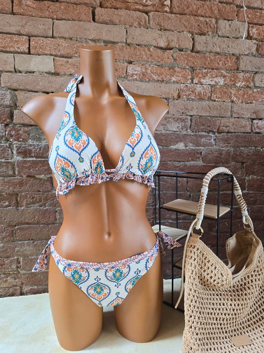 Bikini Triangolo con Brasiliana con laccetti Gisela