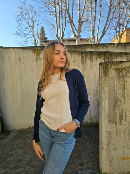 Maglia maniche corte con applicazioni