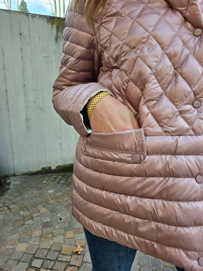 Micro piumino rosa antico