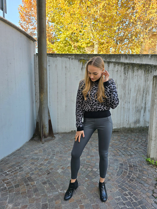 Leggins in ecopelle