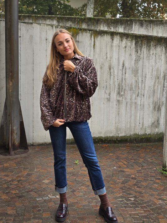 Bomber con paillettes