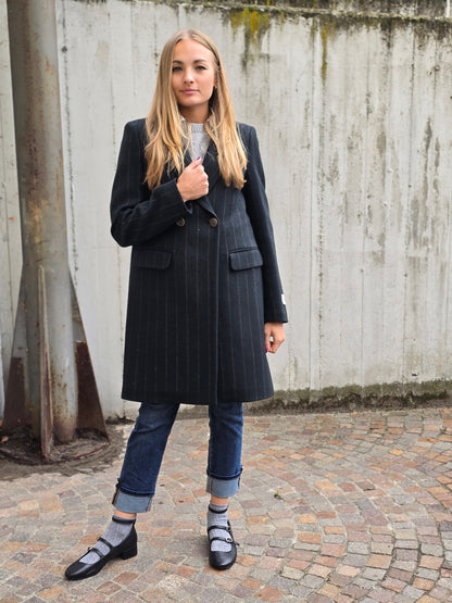 Cappotto misto lana made in italy