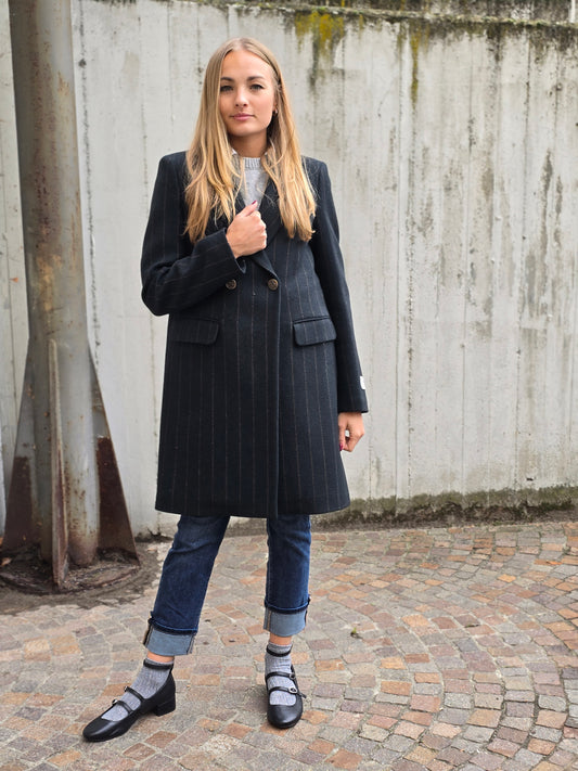 Cappotto misto lana made in italy