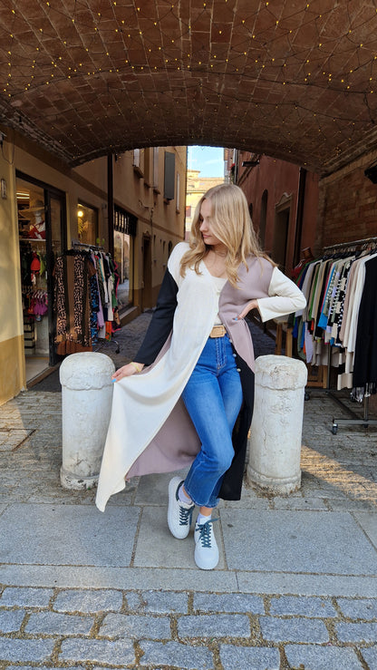 Cardigan lungo in viscosa estivo
