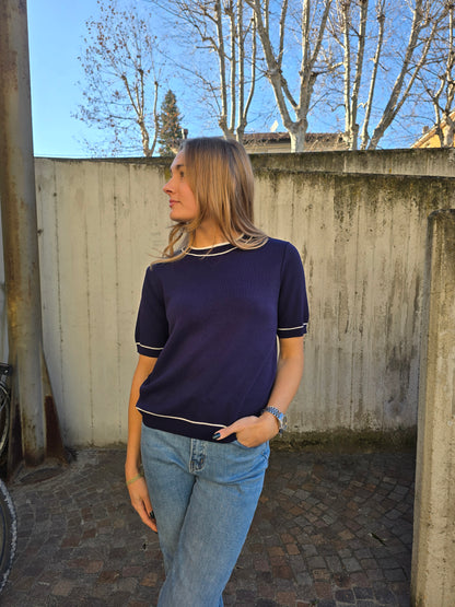 Maglia maniche corte in viscosa