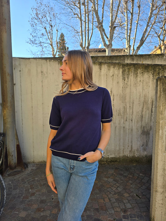 Maglia maniche corte in viscosa