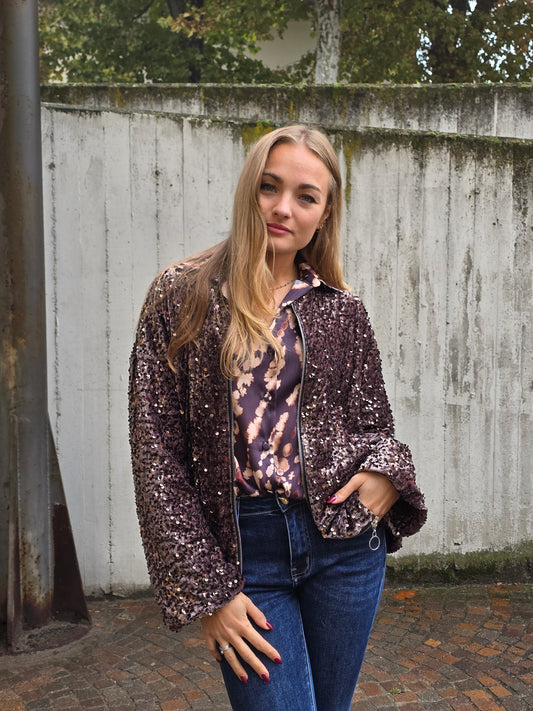 Bomber con paillettes