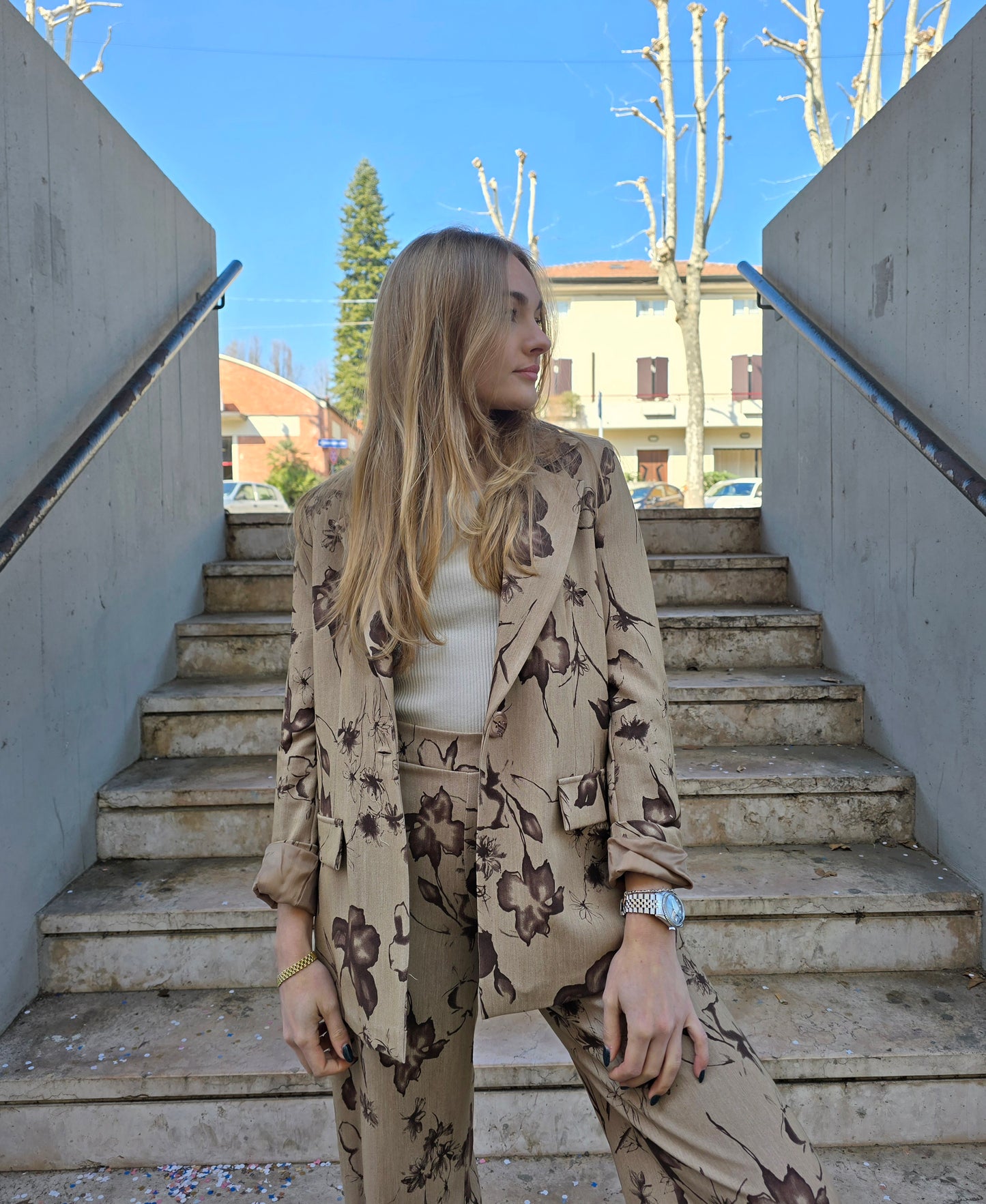 Blazer elegante a fantasia