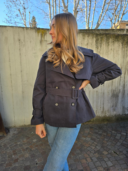 Trench corto Blu
