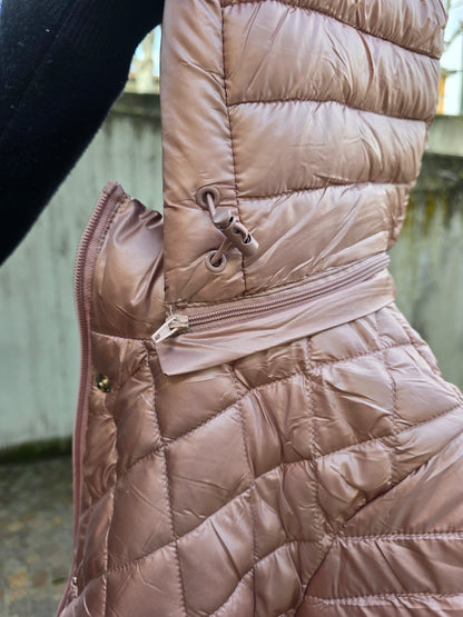 Micro piumino rosa antico