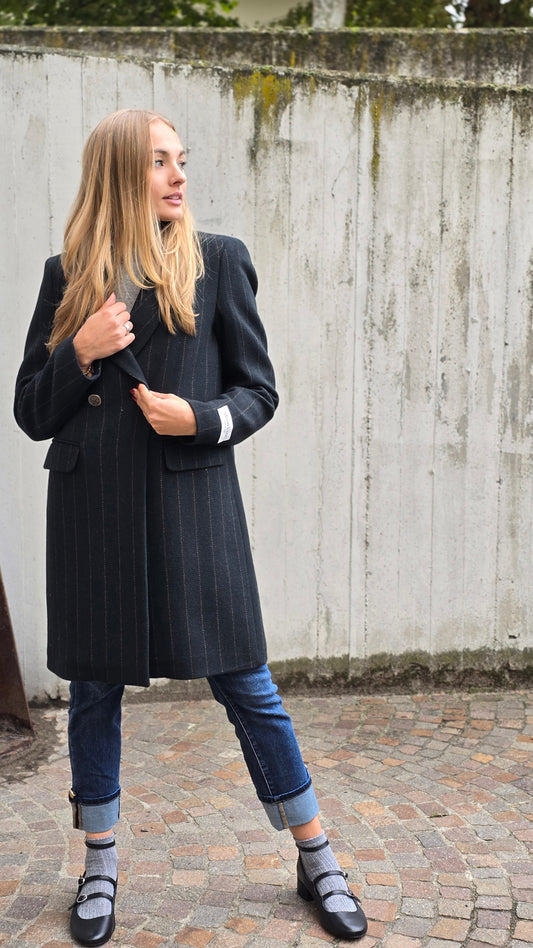 Cappotto misto lana made in italy