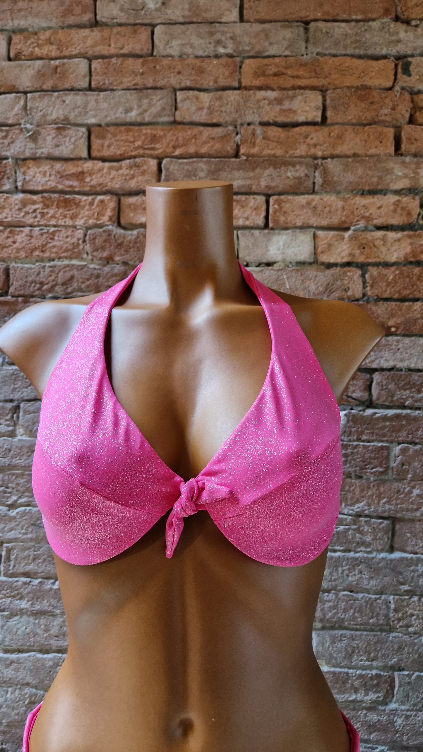 Bikini Antartide Lurex con ferretto senza imbottitura Made in Italy coppa C AquaClub