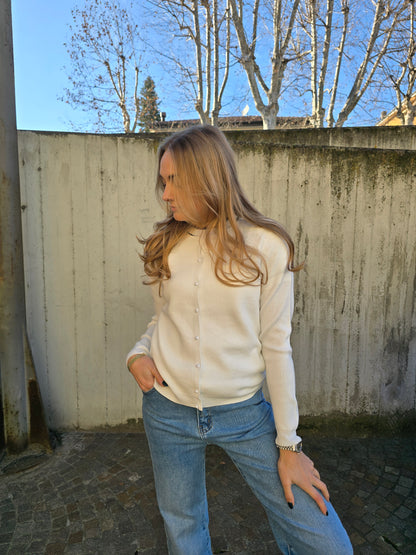 Cardigan in viscosa