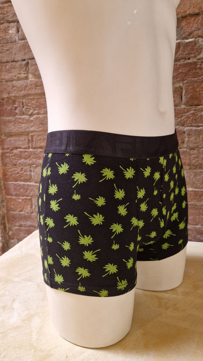 Boxer FILA a fantasia, base nera con palme
