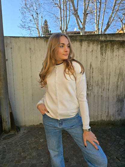 Cardigan in viscosa