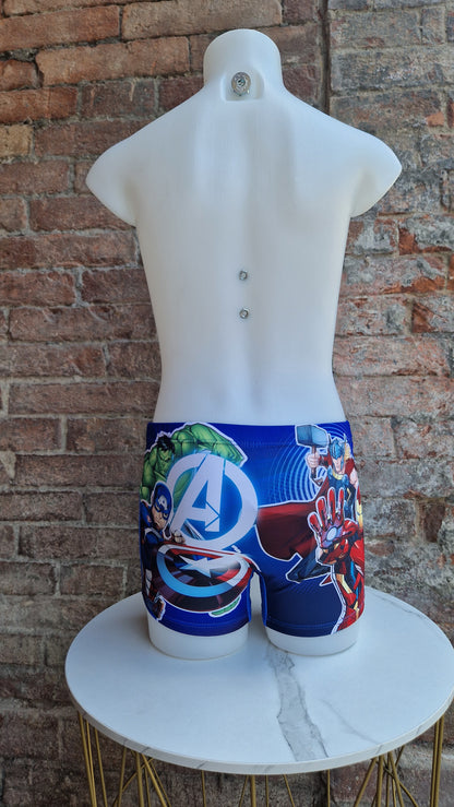 Boxer mare Bambino / Ragazzo ADERENTE avengers