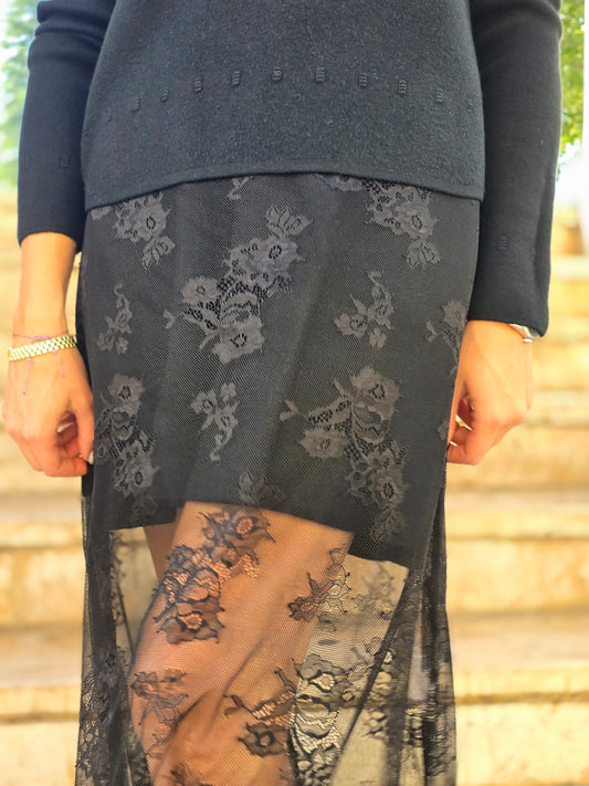 Abito sottoveste in pizzo