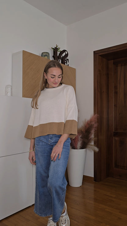 Jeans a vita alta cropped