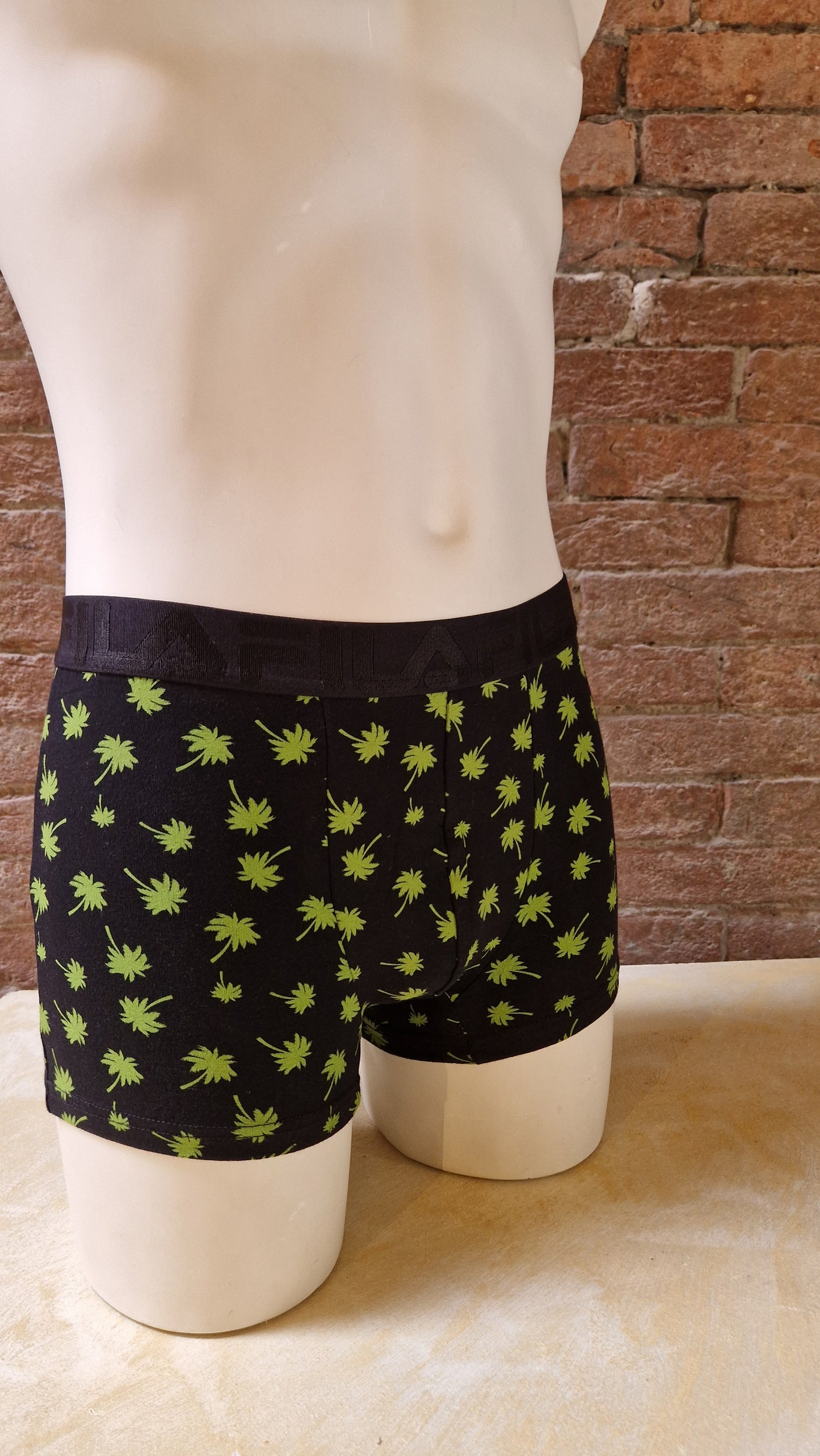 Boxer FILA a fantasia, base nera con palme