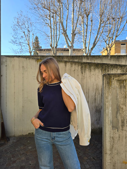 Maglia maniche corte in viscosa