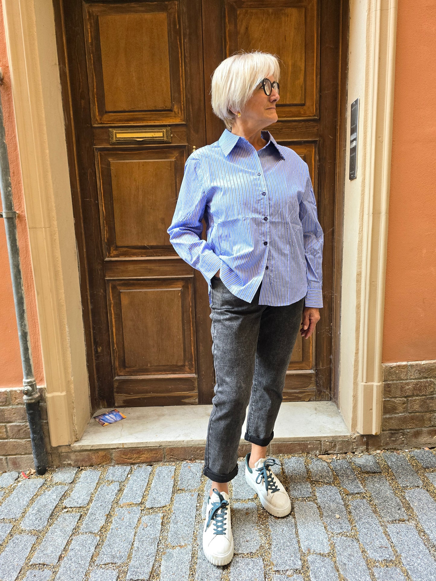 Jeans elasticizzato grigio scuro